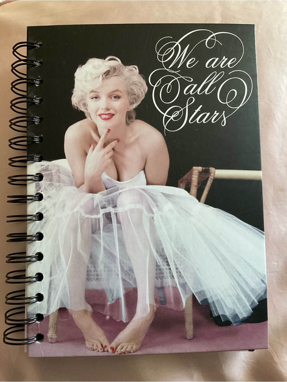 We Are All Stars Spiral Notebook — Black & White Cover 6 X 8.5” - Picture 1 of 5